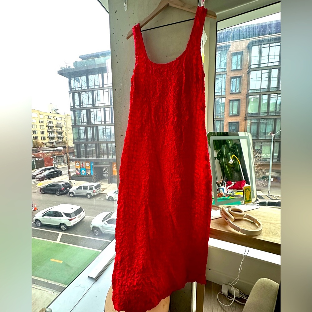 Mara Hoffman Sloan dress, red, size 2X.